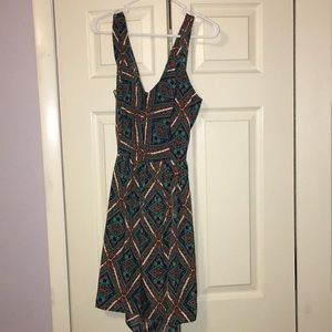 Geometric open back dress